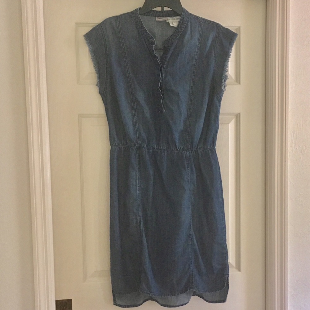Chico’s Denim Dress - Frayed Sleeve